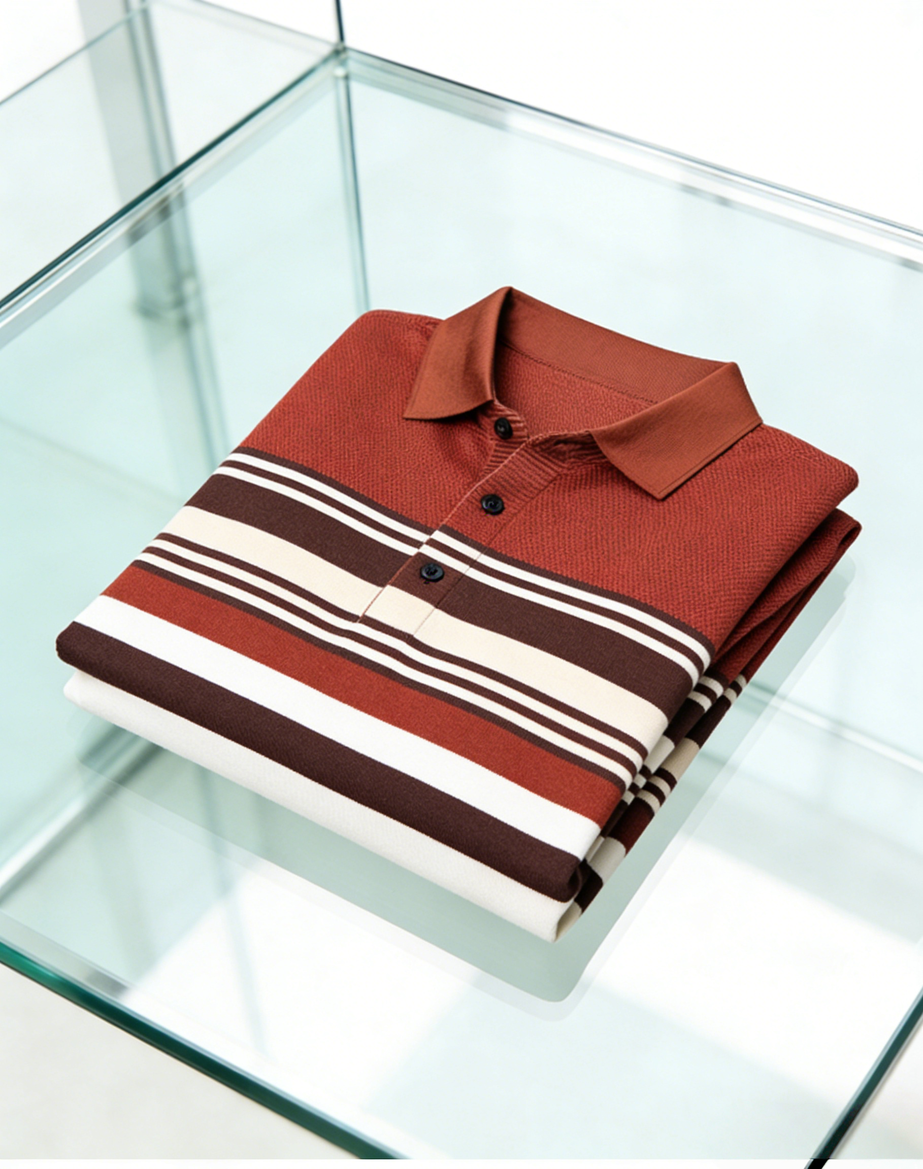 Men's Business Casual Button Short Sleeve Polo Shirt