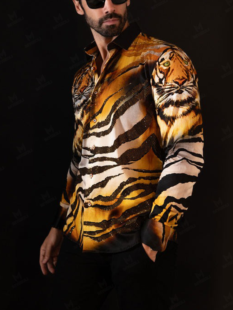 Men's Vintage Luxury Long Sleeve Shirt