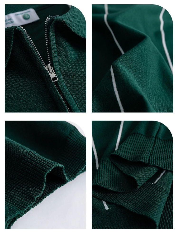 Men's Ice Silk Knitted Polo Shirt