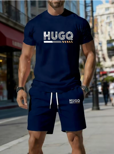 2026 Men's Short-Sleeved T-Shirt and Shorts Set