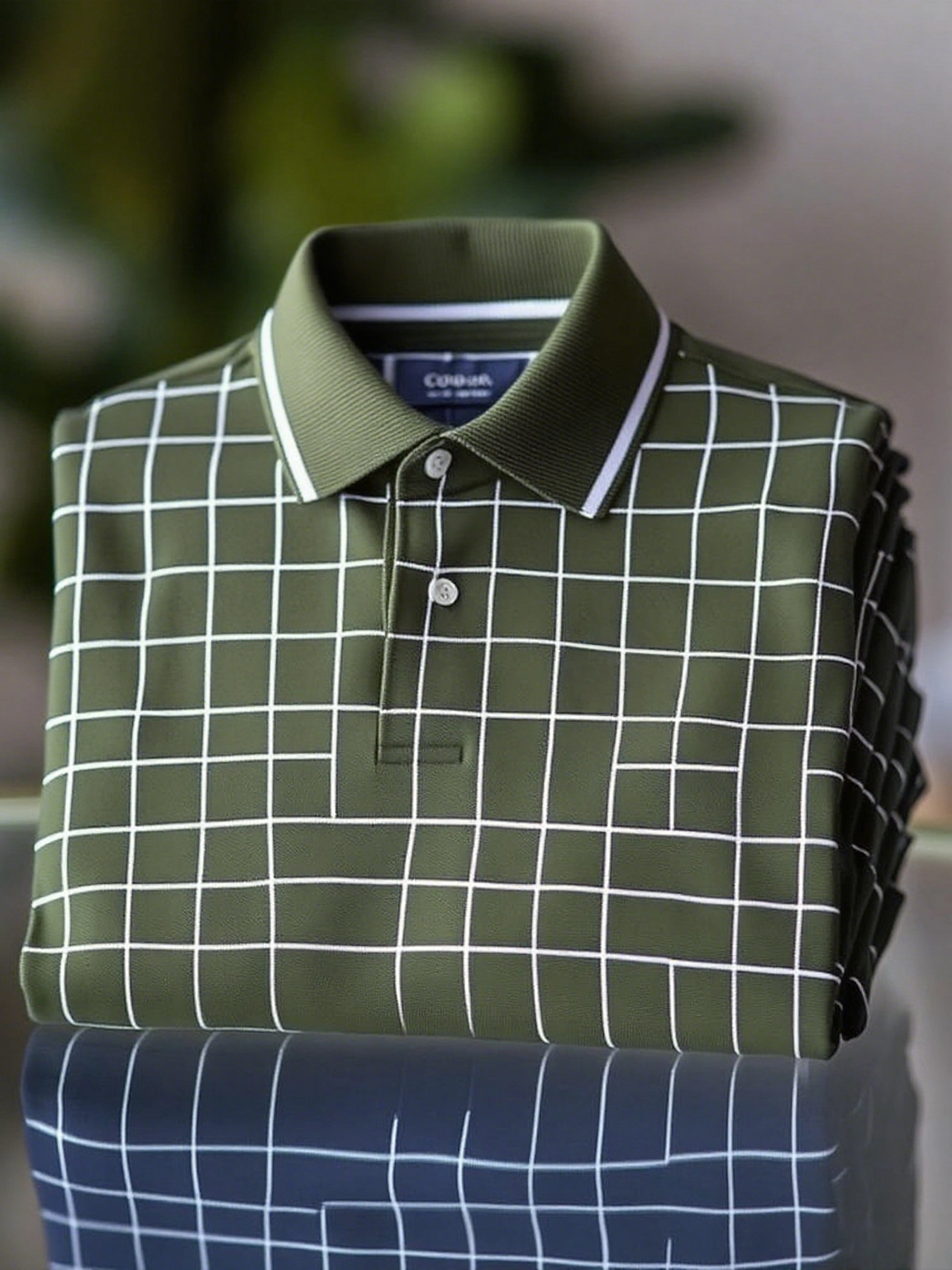 Men's Classic Business Logo Button Short Sleeve Polo Shirt