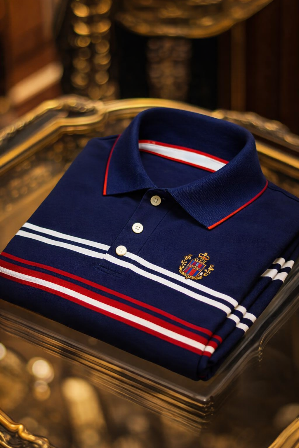 Men's Classic Business Button Short Sleeve Polo Shirt