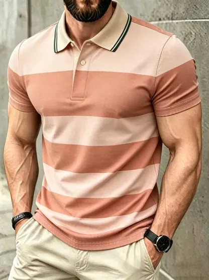 Men's Business Short Sleeve Polo Shirt