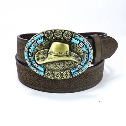 2025 Trendy Retro Men’s Western Denim Belt