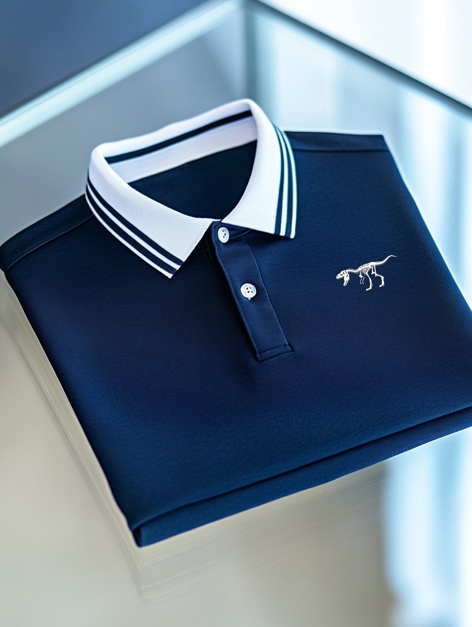 Men's Business Casual Halloween Art Button Short Sleeve Polo Shirt