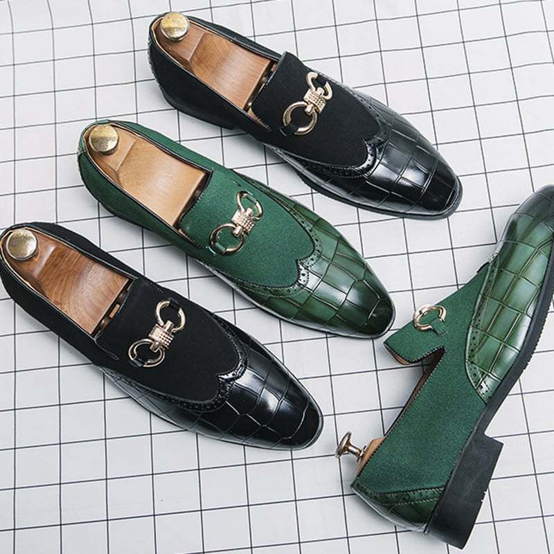 Men'S Fashionable British Style Patchwork Casual Shoes