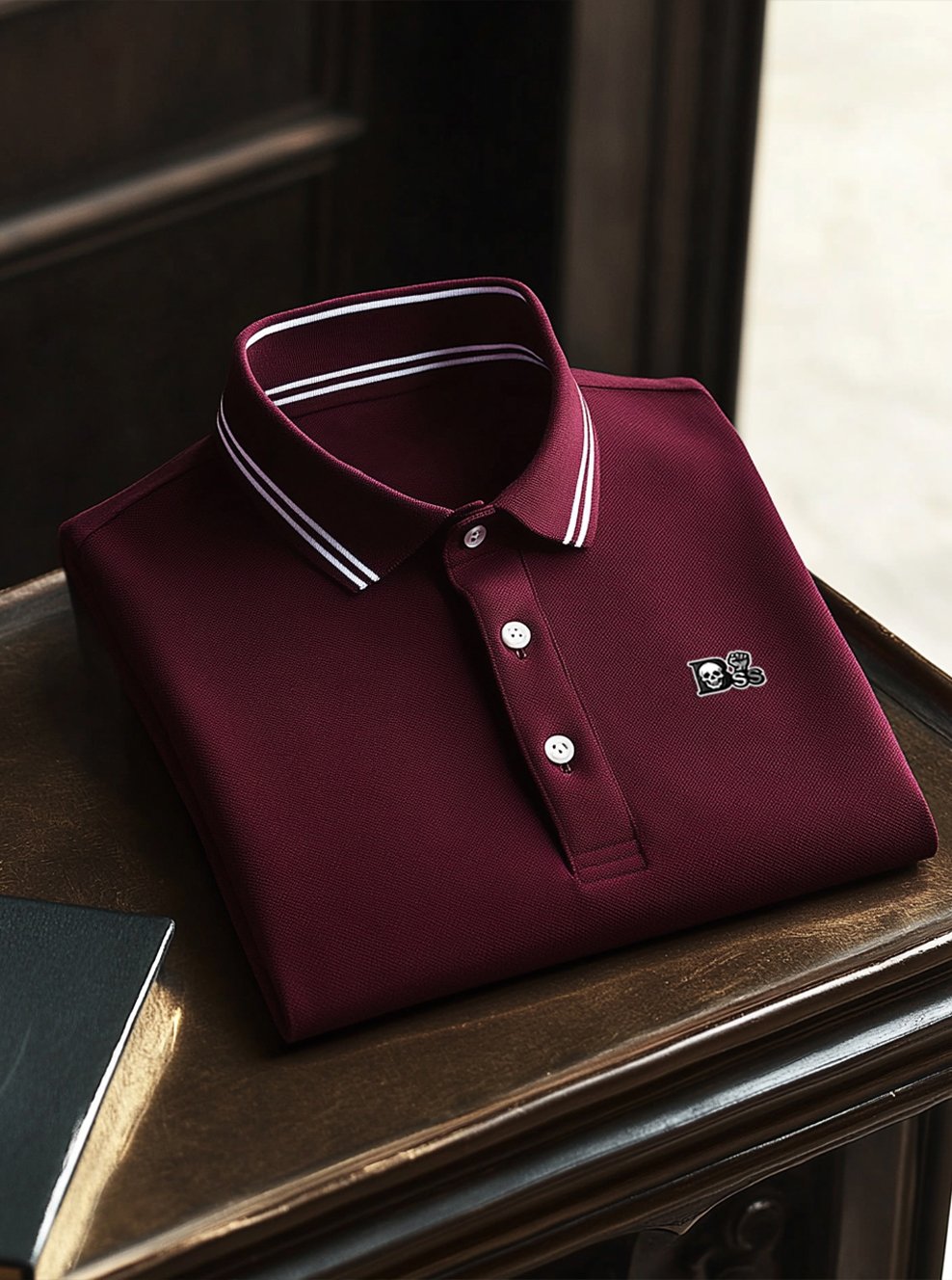 Men's Business Casual Button Short Sleeve Polo Shirt