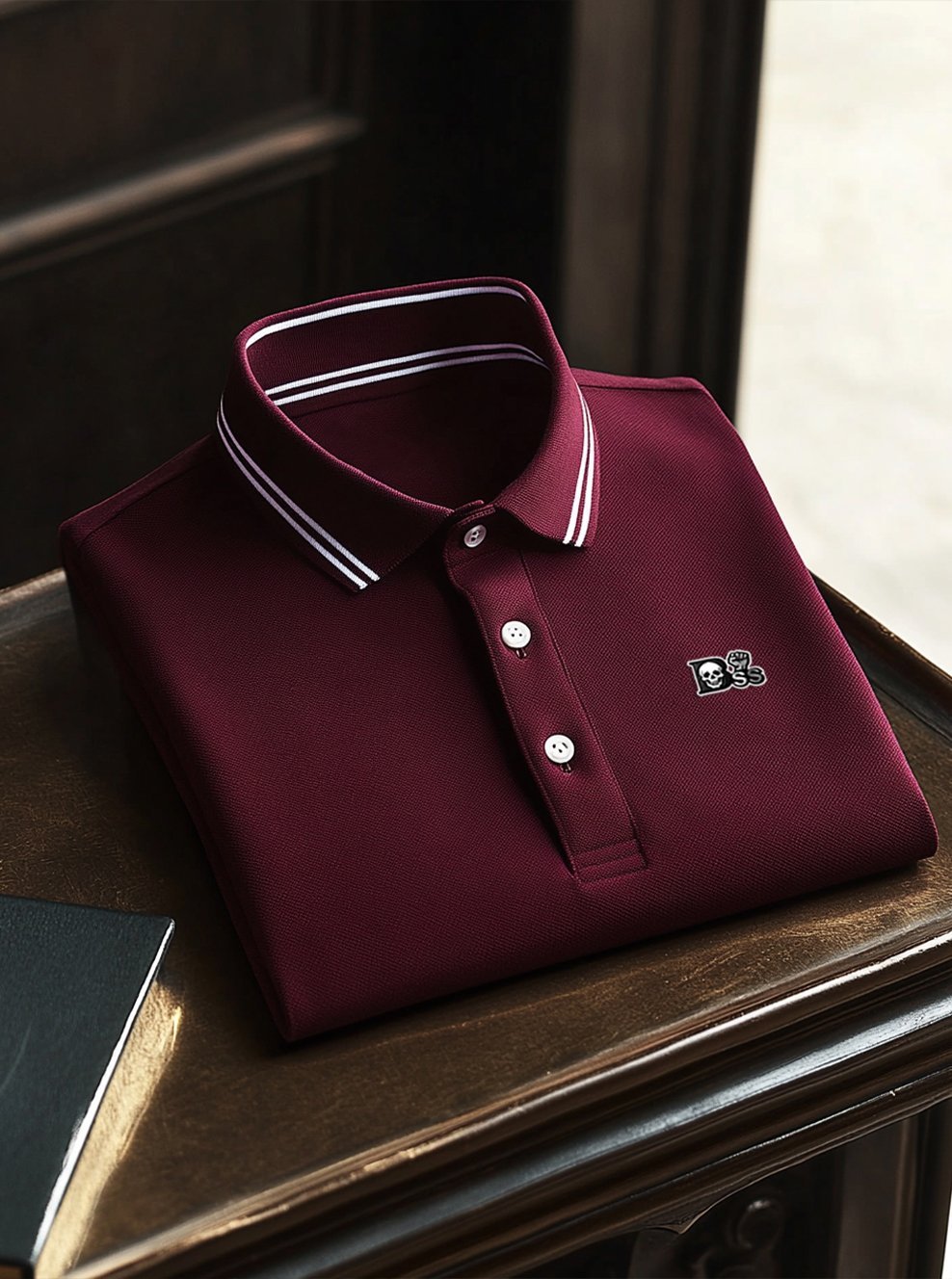 Men's Business Casual Button Short Sleeve Polo Shirt