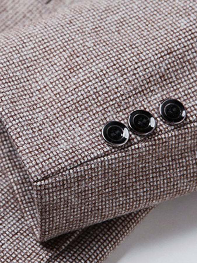 Men's Work Office Notched Collar Solid Regular Fit Blazer