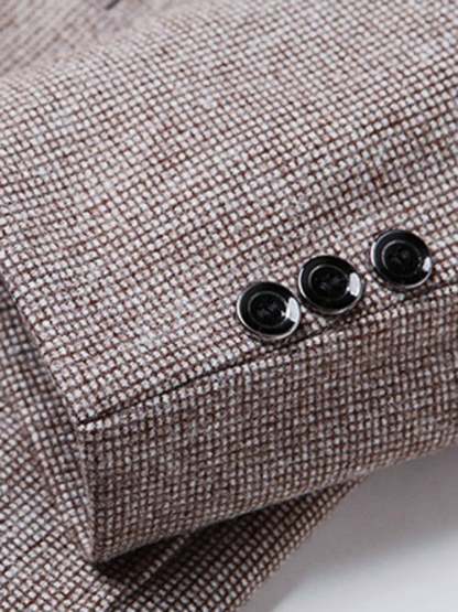 Men's Work Office Notched Collar Solid Regular Fit Blazer