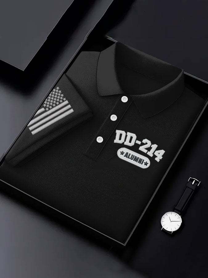Men's Veteran Print Polo Shirt