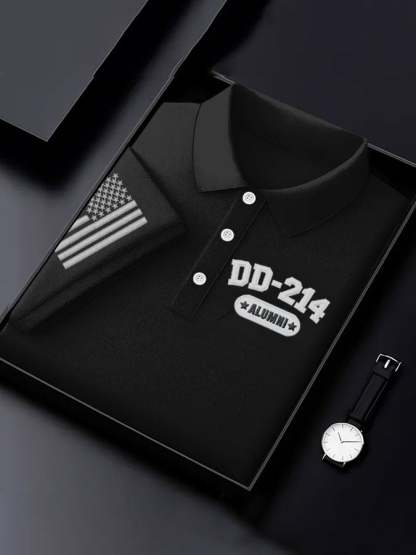 Men's Veteran Print Polo Shirt