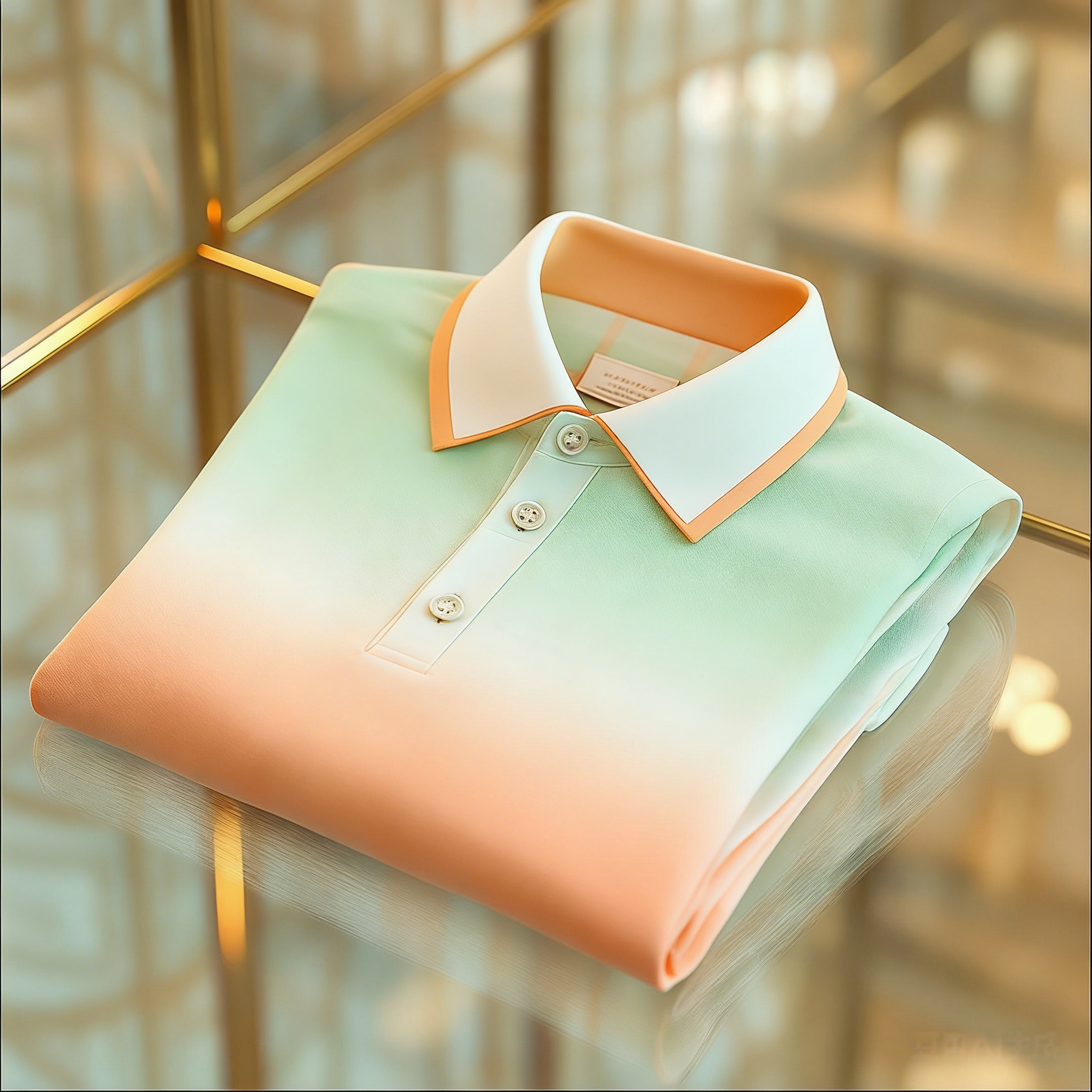 Men's Business Casual Button Short Sleeve Polo Shirt