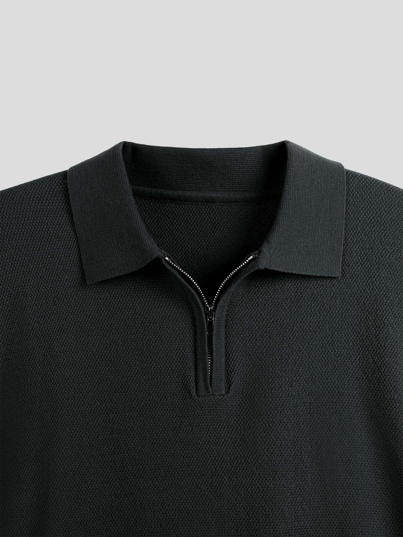 FlexKnit Active Knitted Zip Polo