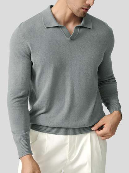 GentleKnit Polo Sweater