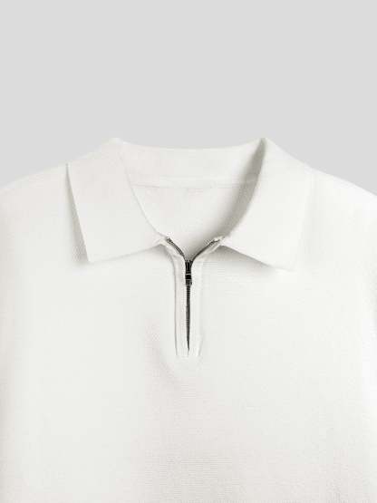 FlexKnit Active Knitted Zip Polo