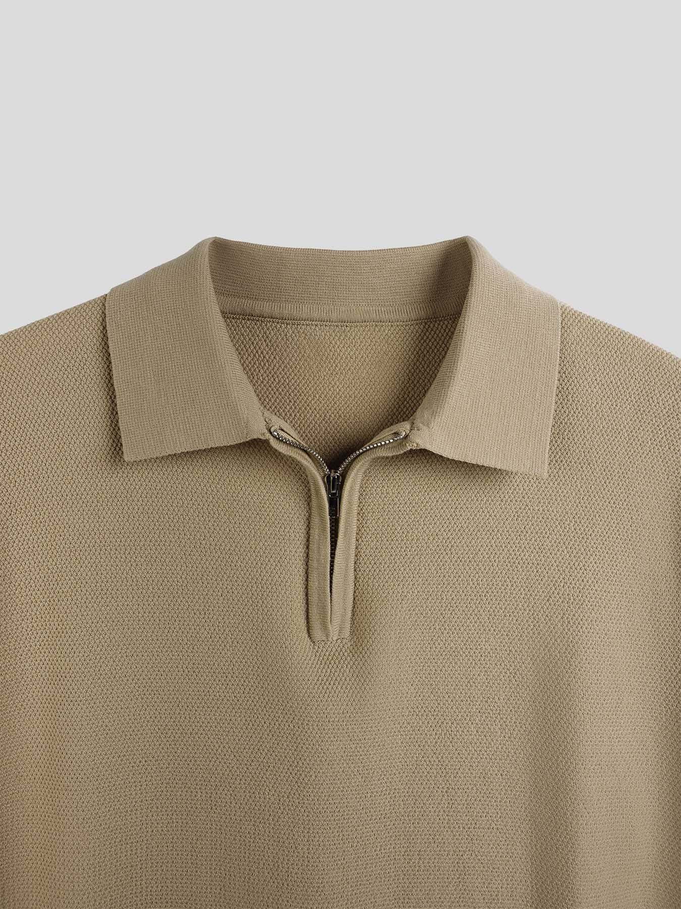 FlexKnit Active Knitted Zip Polo