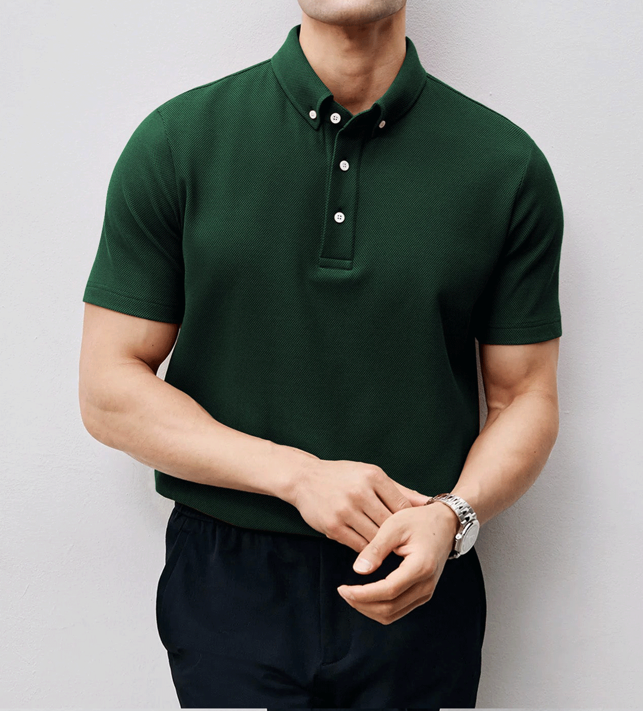 BreezeLuxe Breathable Piqué Short Sleeve Polo