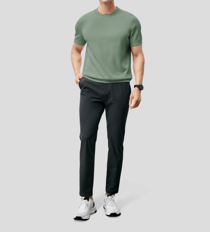 GentleKnit Short Sleeve Knitted T-Shirt