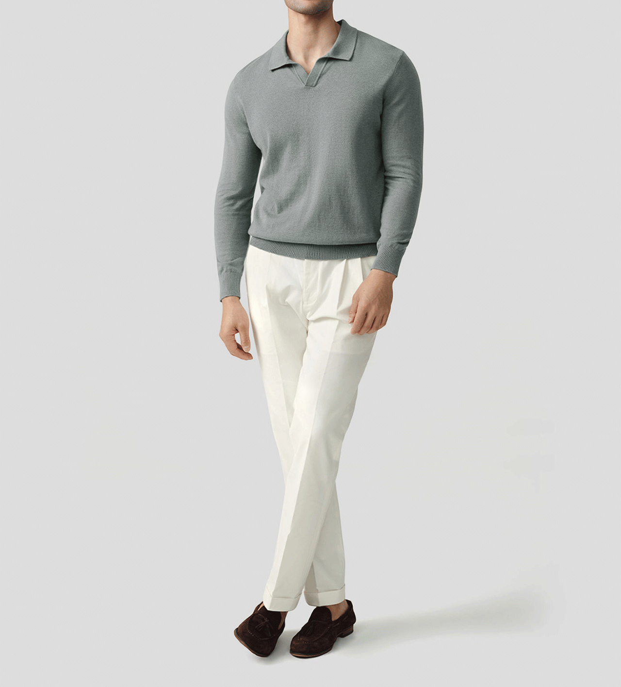 GentleKnit Polo Sweater