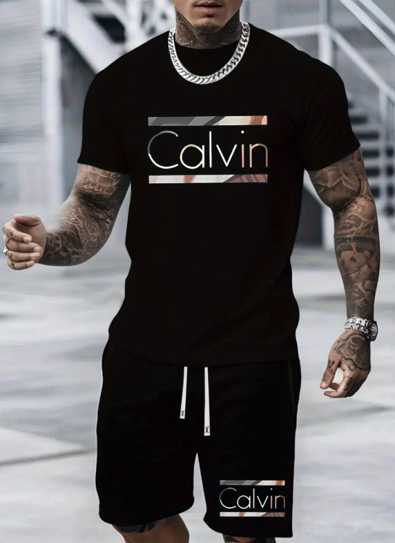 2026 Men's Short-Sleeved T-Shirt and Shorts Set
