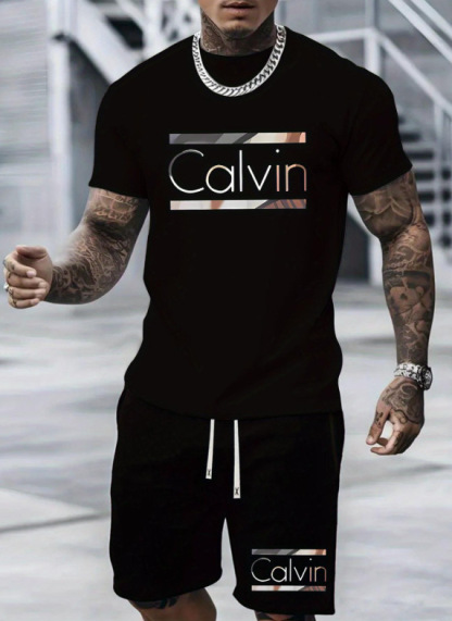 2026 Men's Short-Sleeved T-Shirt and Shorts Set