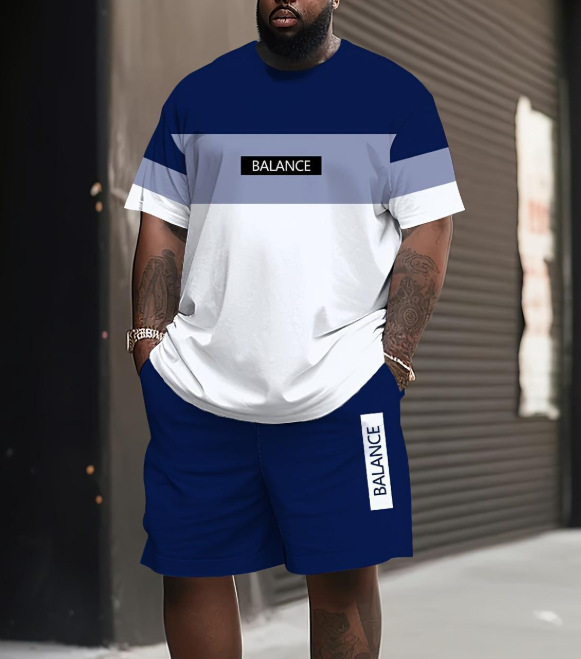 2026 Men's Short-Sleeved T-Shirt and Shorts Set