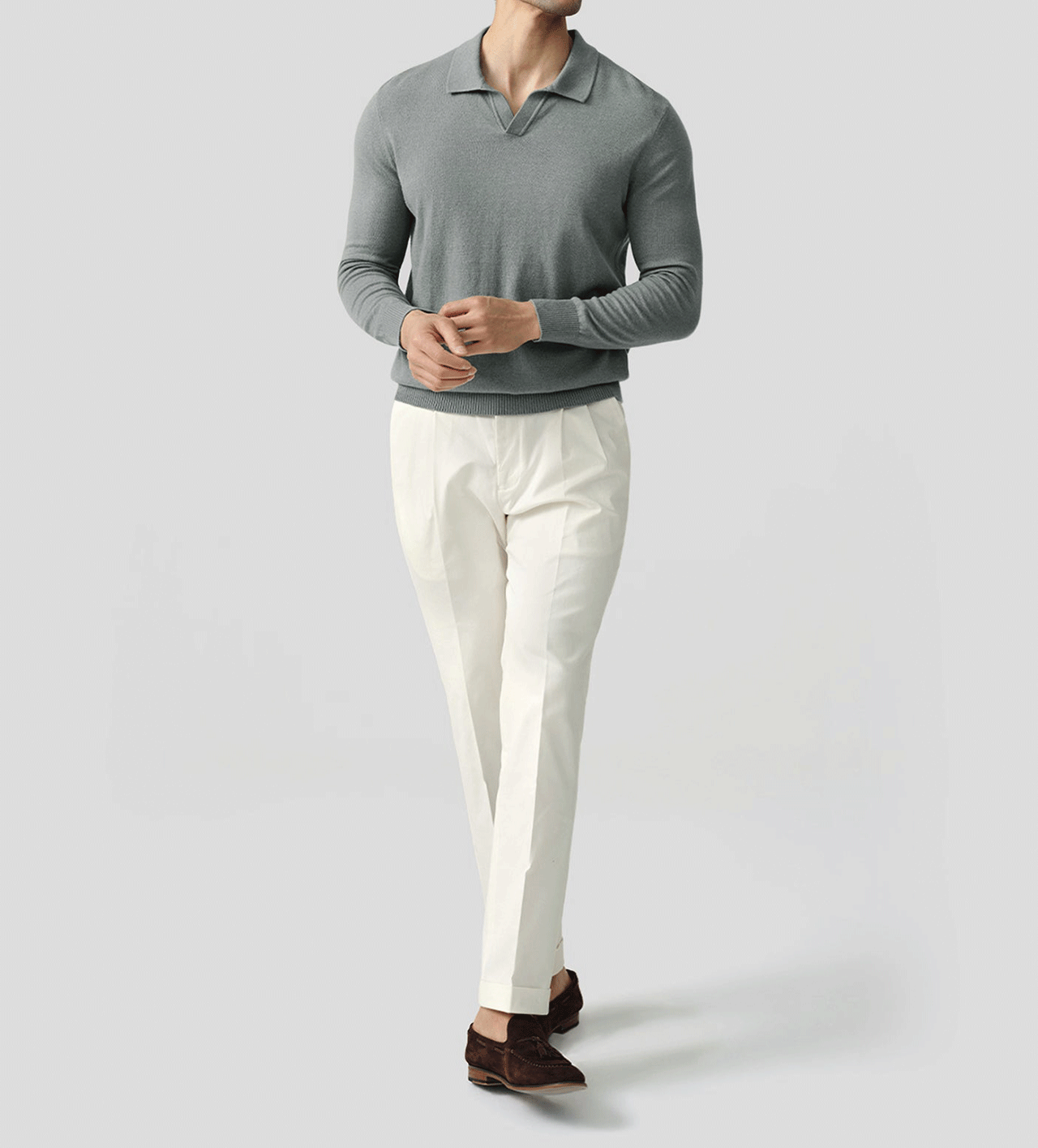 GentleKnit Polo Sweater