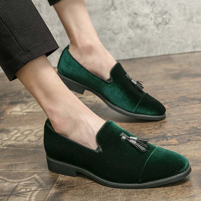 Fashionable And Versatile Breathable Tassel Design Casual Leather Shoes