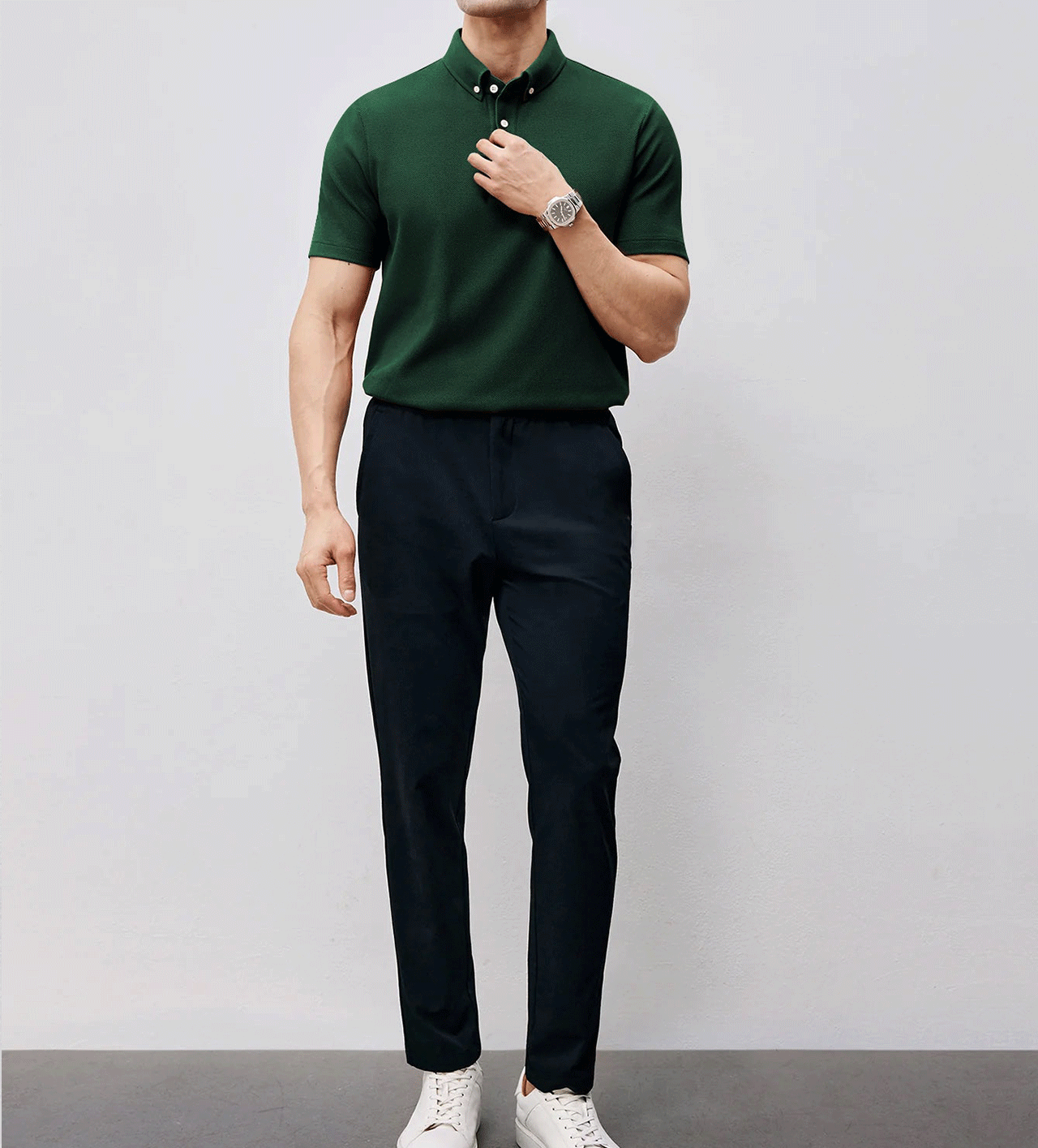 BreezeLuxe Breathable Piqué Short Sleeve Polo