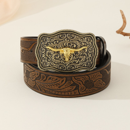 2025 Trendy Retro Men’s Western Denim Belt