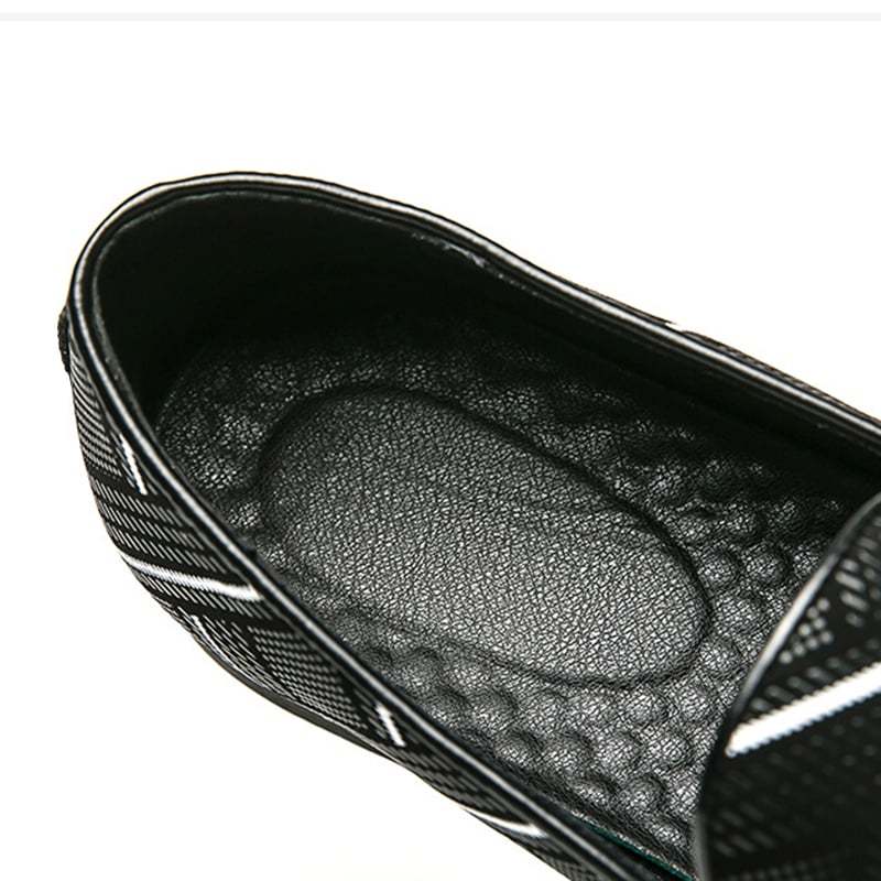 Men'S Fashion All-Match Ethnic Style Casual Leather Shoes