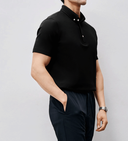 BreezeLuxe Breathable Piqué Short Sleeve Polo