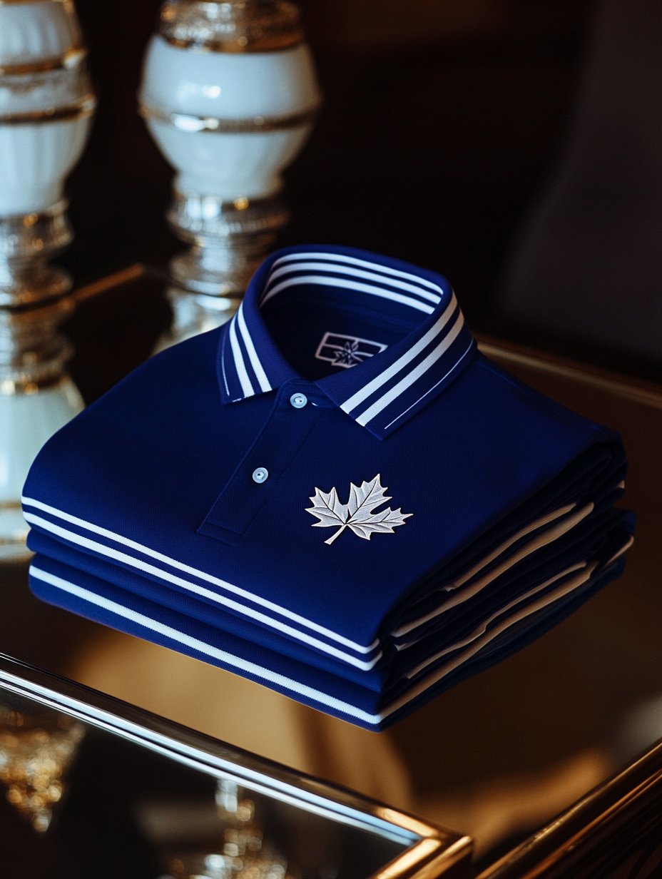 Men's Casual Business Button Long Sleeve Polo Shirt