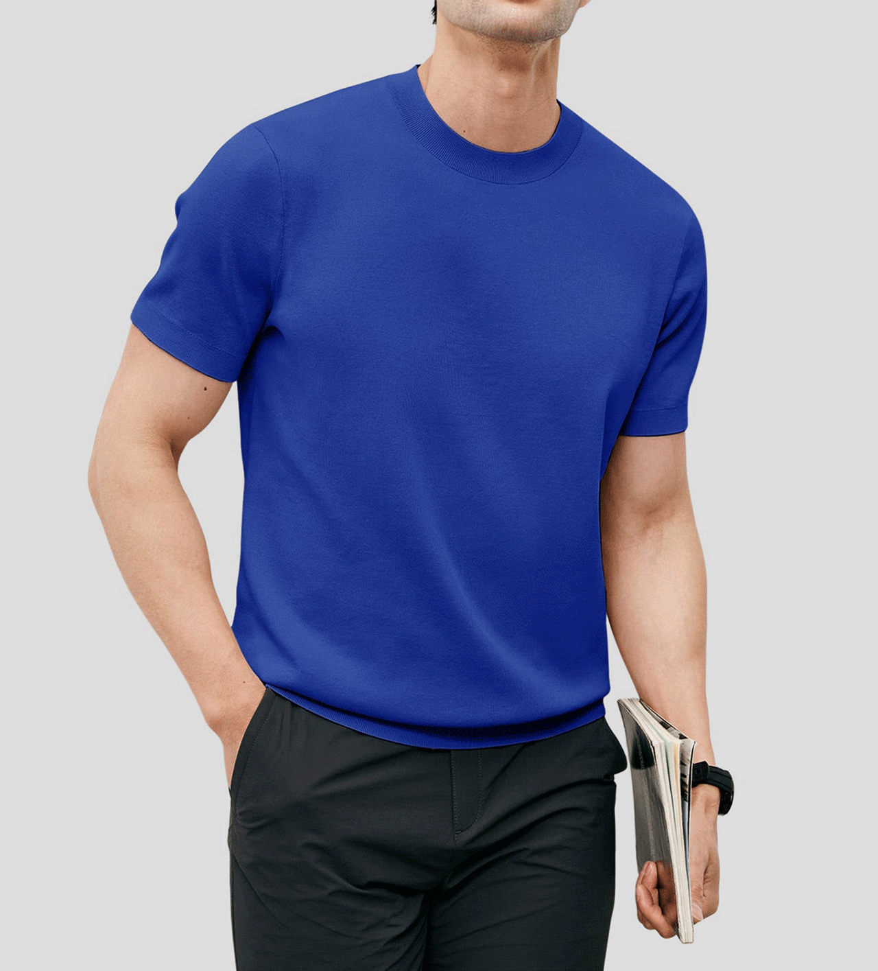 GentleKnit Short Sleeve Knitted T-Shirt