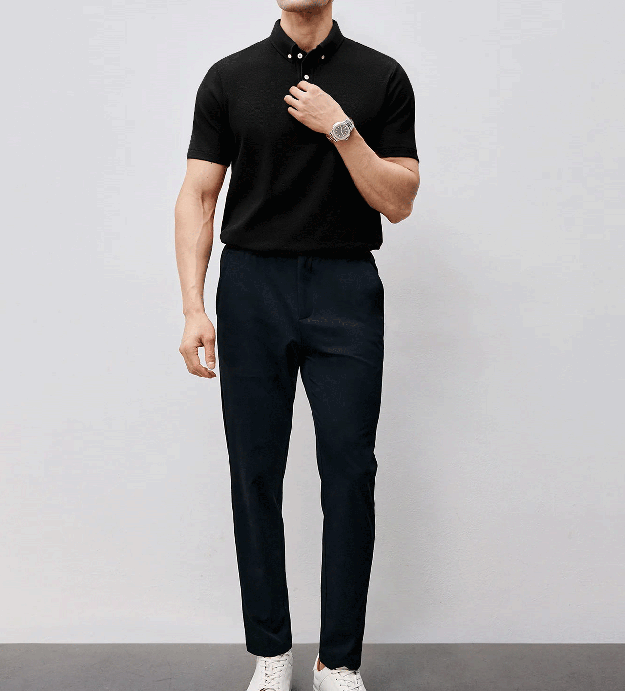 BreezeLuxe Breathable Piqué Short Sleeve Polo