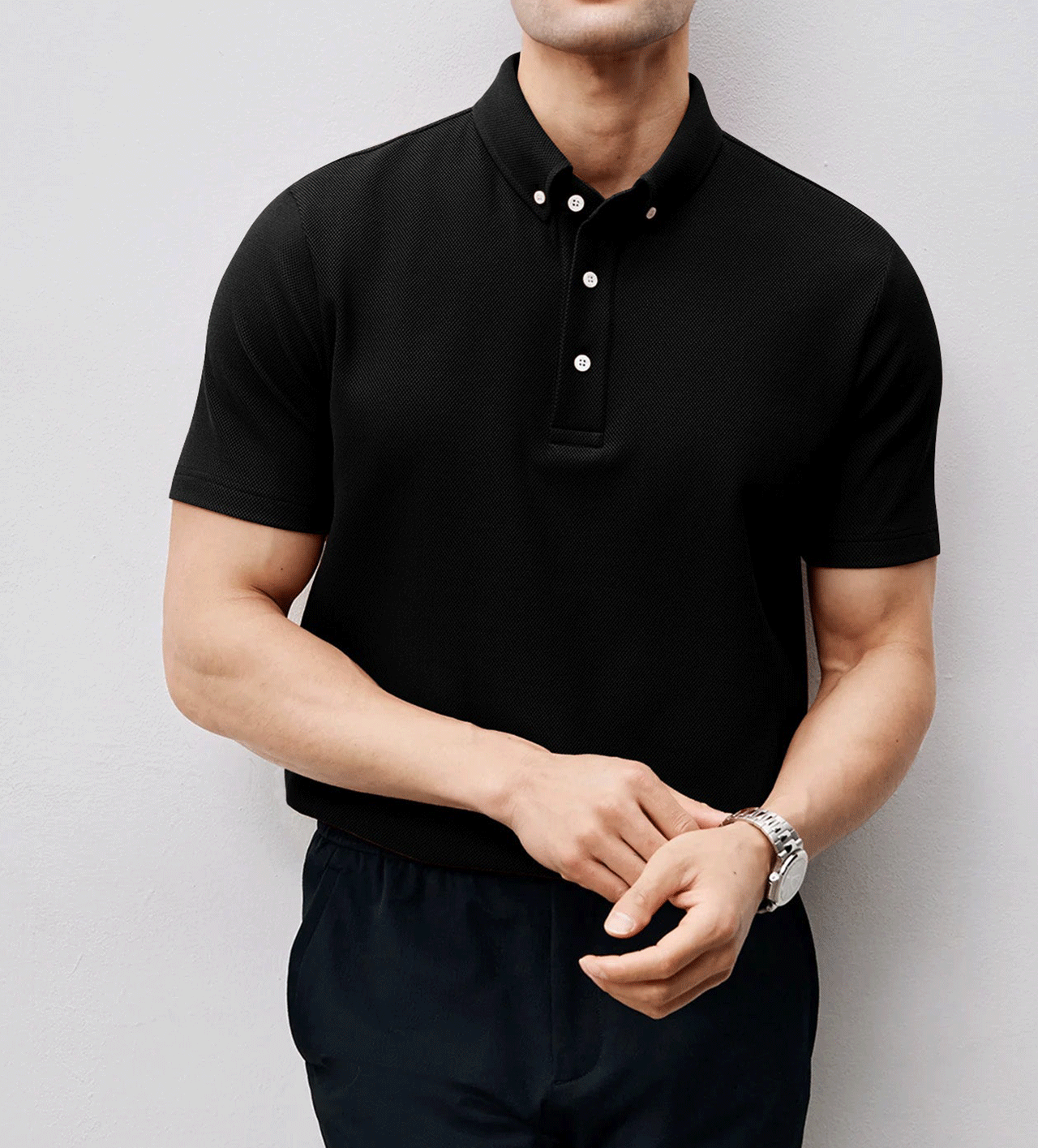 BreezeLuxe Breathable Piqué Short Sleeve Polo