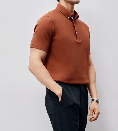 BreezeLuxe Breathable Piqué Short Sleeve Polo