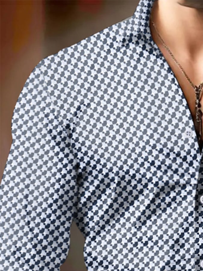 Men's Business Style Simple Shirt