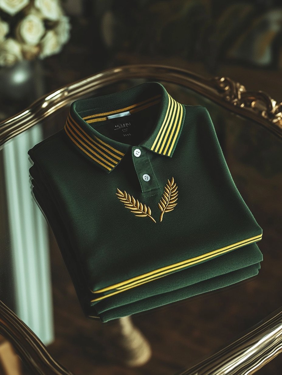 Men's Casual Business Button Long Sleeve Polo Shirt