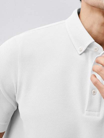 BreezeLuxe Breathable Piqué Short Sleeve Polo