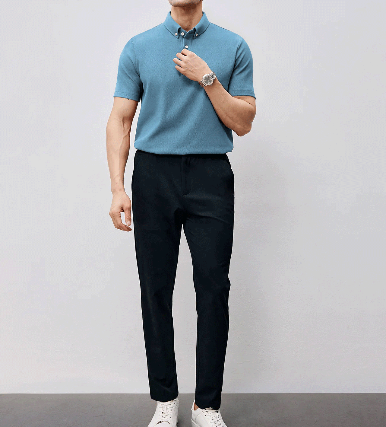 BreezeLuxe Breathable Piqué Short Sleeve Polo