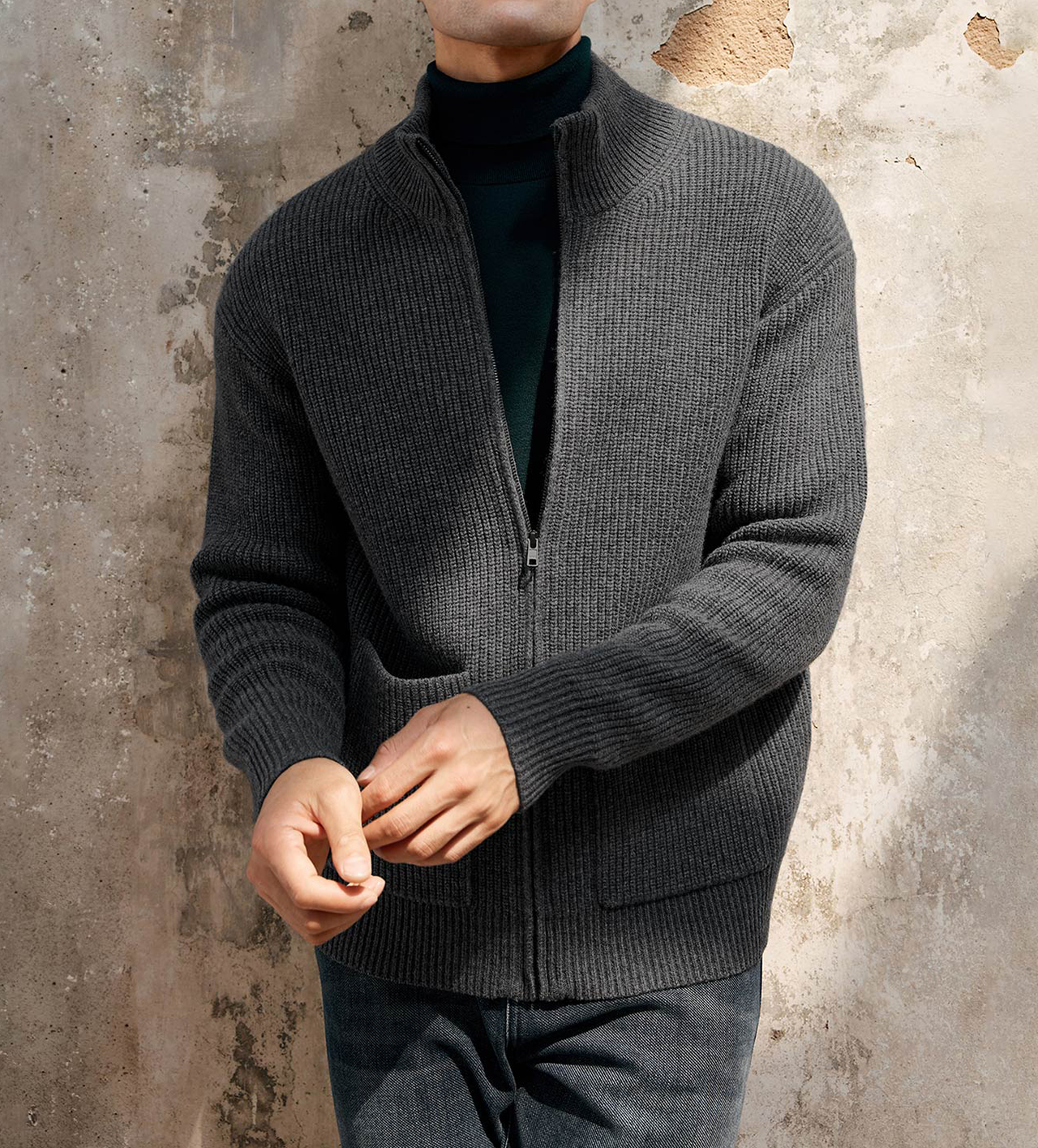 GentleKnit Full Zip Sweater Jacket