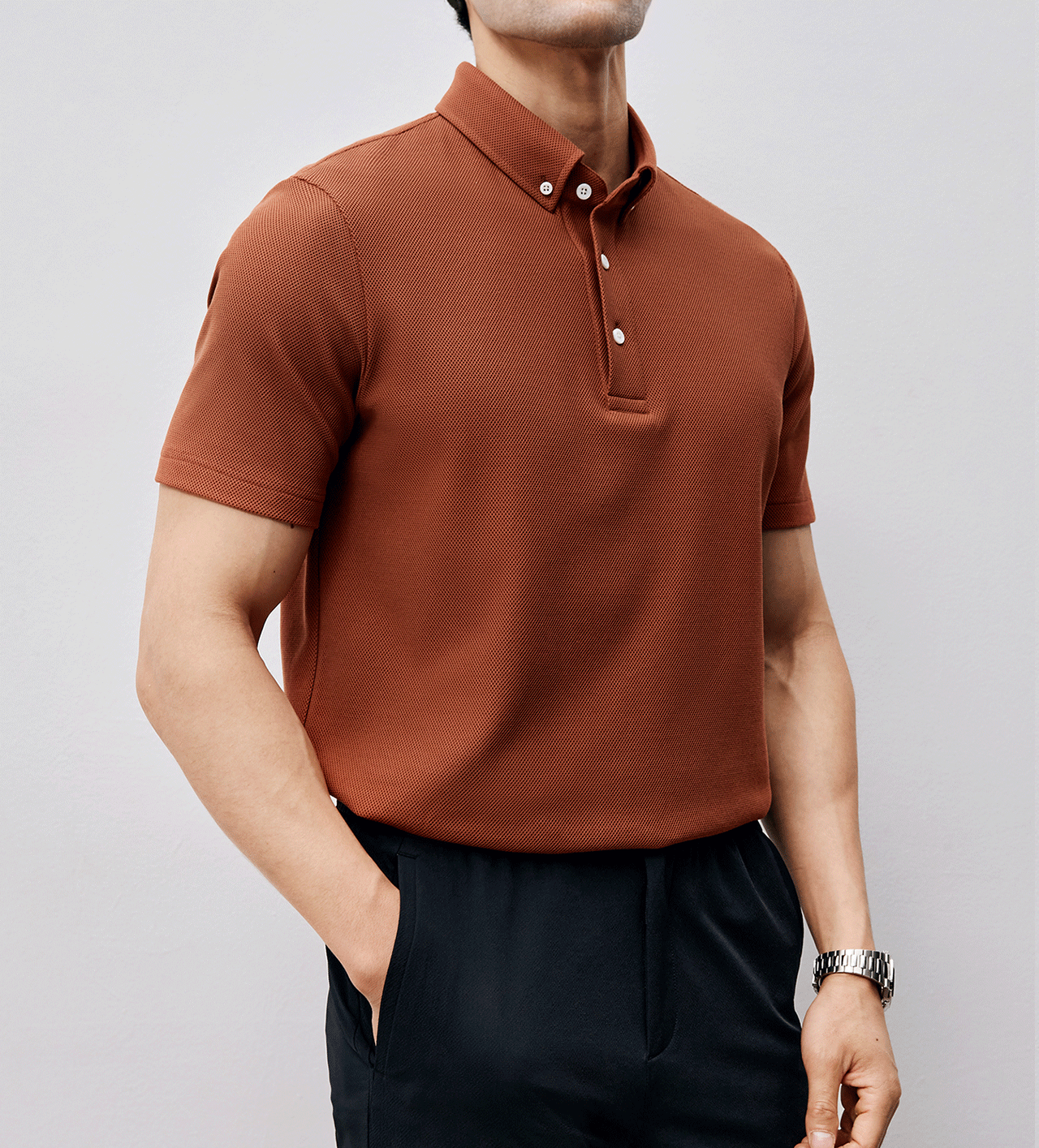 BreezeLuxe Breathable Piqué Short Sleeve Polo