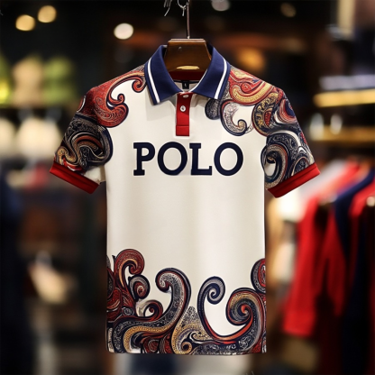 Luxury Business Casual Vacation Short Sleeve POLO Shirt