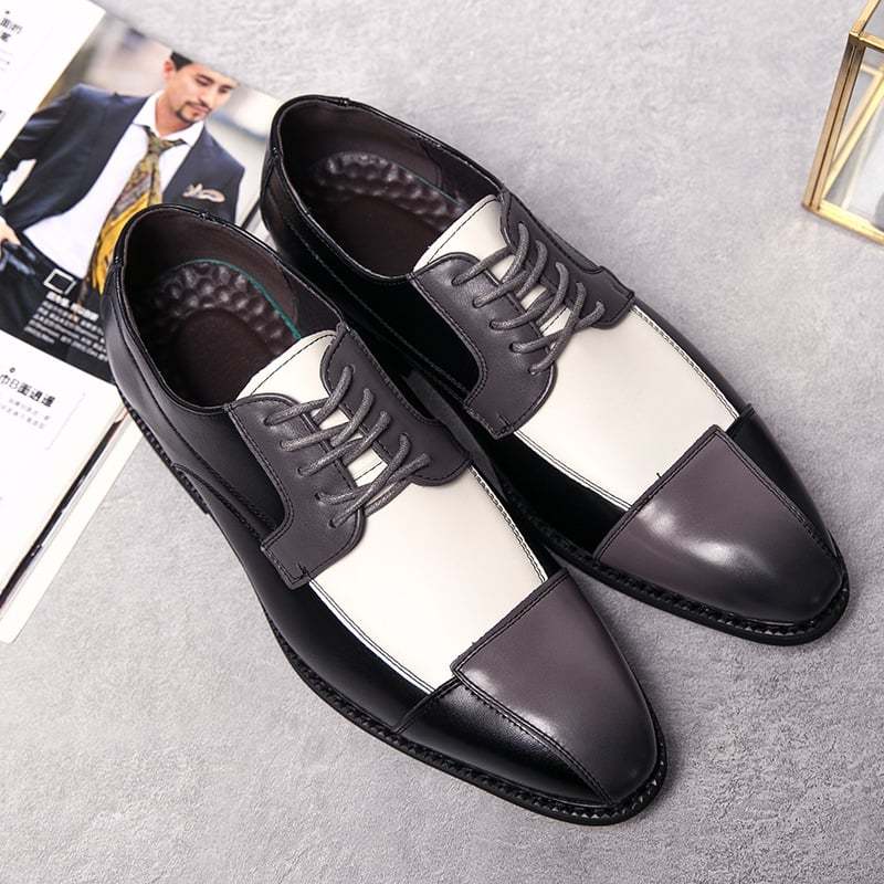 Men'S Patchwork Formal Business Casual Leather Shoes