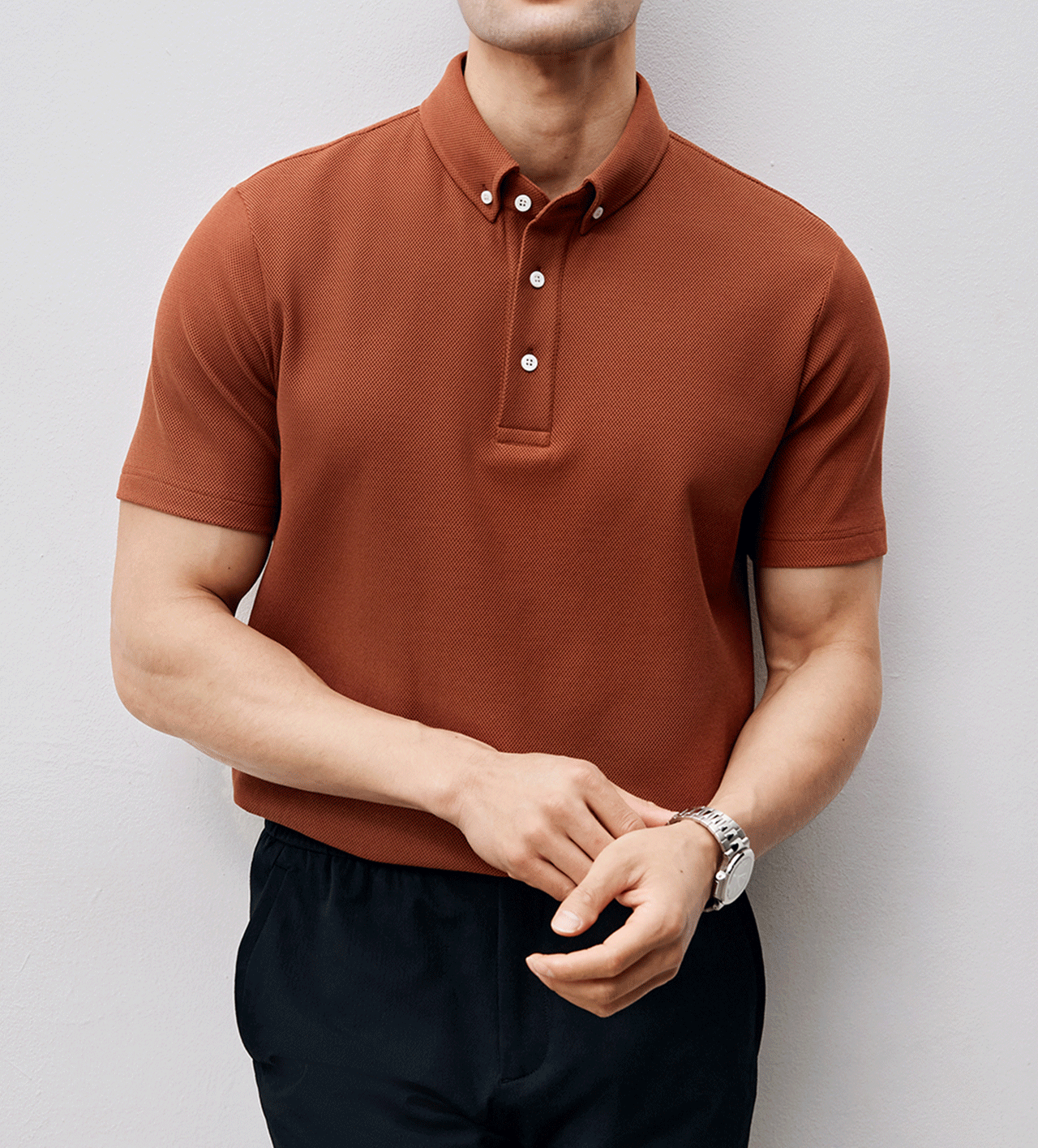 BreezeLuxe Breathable Piqué Short Sleeve Polo