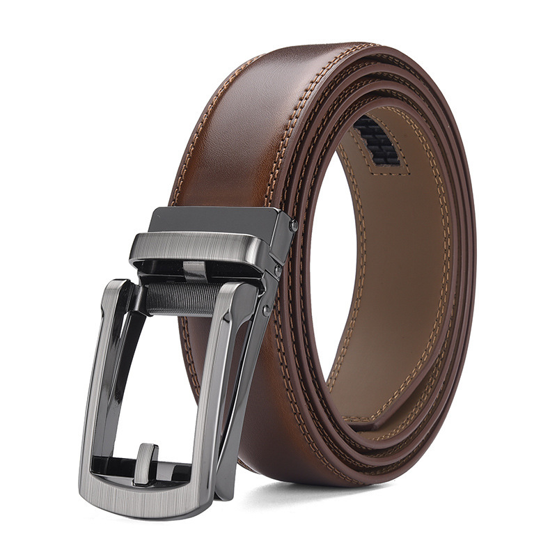 Men's automatic buckle belt