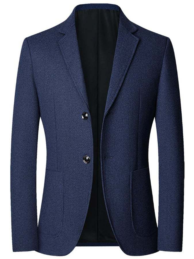 Men's Work Office Notched Collar Solid Regular Fit Blazer