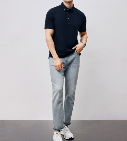 BreezeLuxe Breathable Piqué Short Sleeve Polo